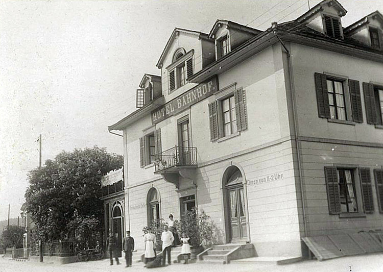 Hotel Bahnhof Brugg um 1900