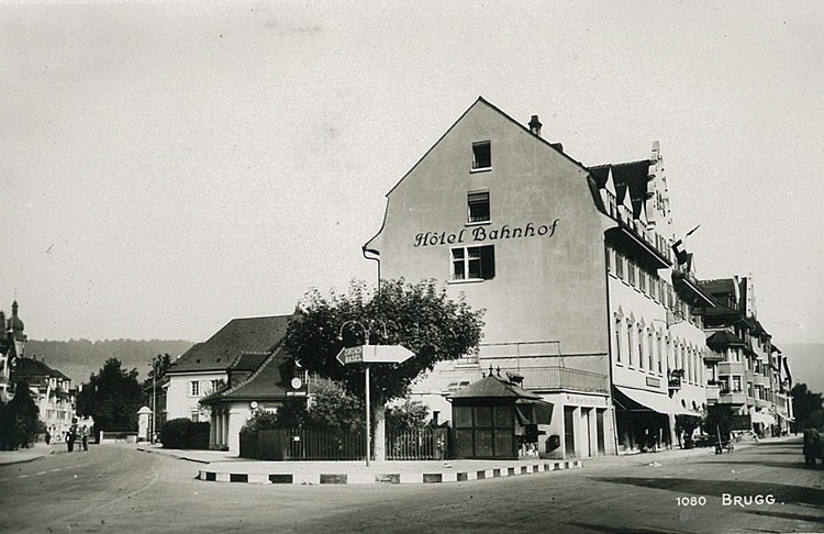 Hotel Bahnhof Brugg um 1930
